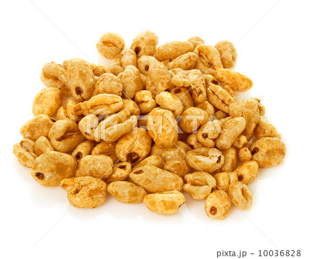 dry wheat for breakfast, isolated on white 10036828