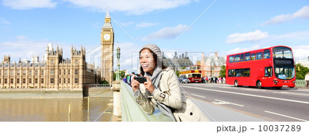 London travel banner - woman and Big Ben 10037289