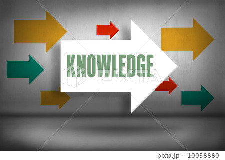 Knowledge against arrows pointing 10038880