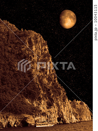 moon in the night skyのイラスト素材 [10043115] - PIXTA