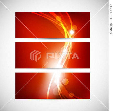 Set of abstract red banners Set of abstract red banners 10043612