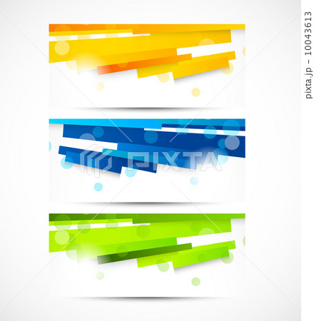 Set of banners with lines 10043613