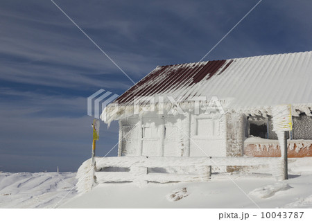 fantastic of sculpture on the mountain in the snow 10043787