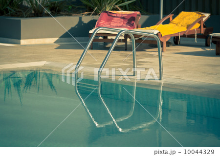 Ladder of a swimming pool Ladder of a swimming pool 10044329