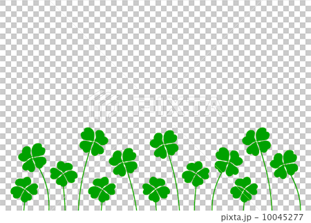 Crayon touch illustration Four-leaf clover 10045277