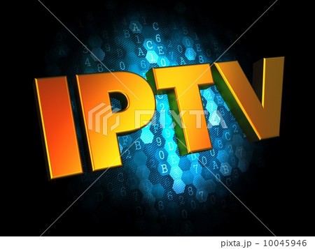 IPTV Concept on Digital Background. 10045946