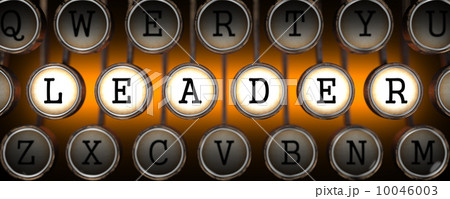 Leader on Old Typewriter's Keys. 10046003