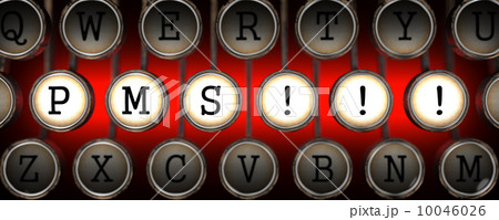 PMS Concept on Old Typewriter's Keys. 10046026