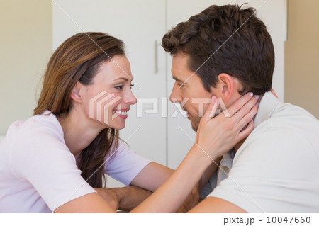 Loving young couple looking at each other 10047660