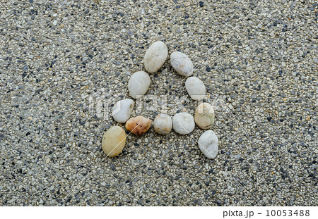 A - Letter alphabet stones laid out on the granite 10053488