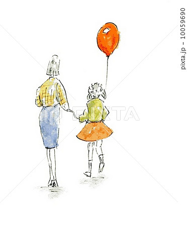 親子１のイラスト素材