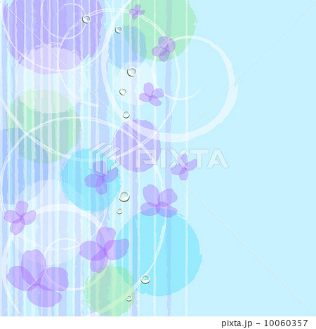 ６月の紫陽花背景のイラスト素材 10060357 Pixta
