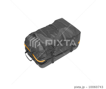 Black baggage bag. On a white background. Black baggage bag. On a white background. 10060743
