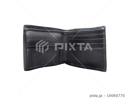 Open black wallet. On a white background. Open black wallet. On a white background. 10060770