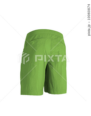 green shorts isolated on white background 10060874
