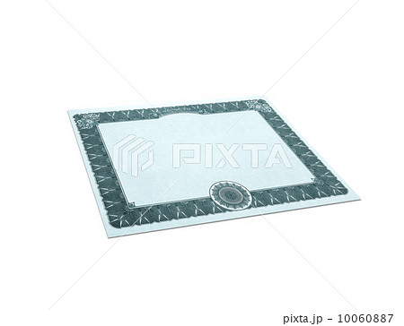 Classic guilloche border paper isolated on white Classic guilloche border paper isolated on white 10060887