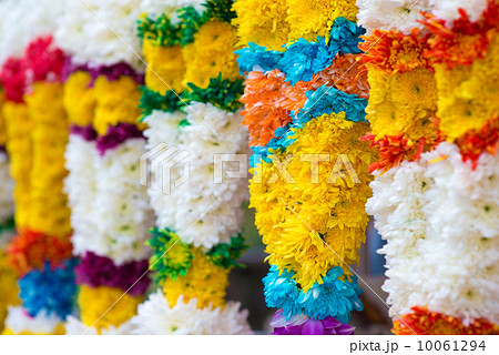 Indian colorful flower garlands Indian colorful flower garlands 10061294