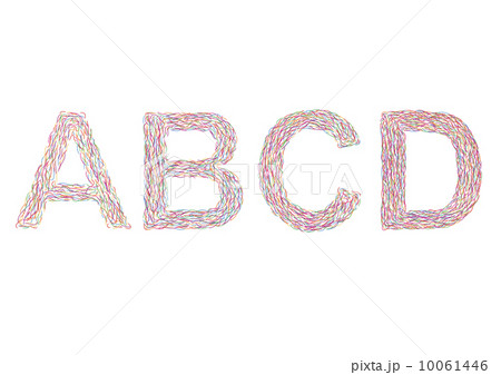 Varicolored letters A-D Varicolored letters A-D 10061446