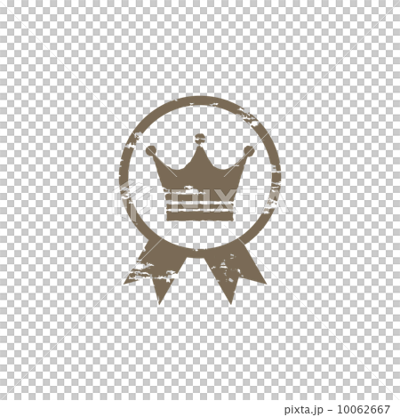 Crown stamp Stock Illustration 10062667 PIXTA