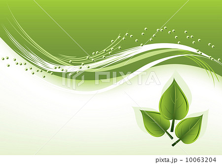 vector abstract background with green leaves 10063204