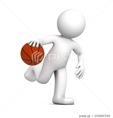 Basketball player isolatedon white background Basketball player isolatedon white background 10066500