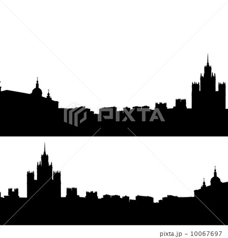 Moscow city silhouette skyline vector illustration 10067697