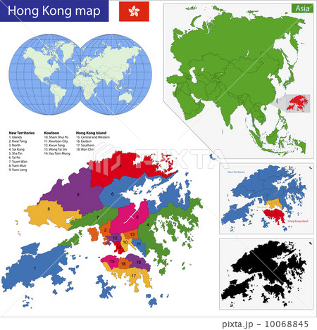 Hong Kong map Hong Kong map 10068845