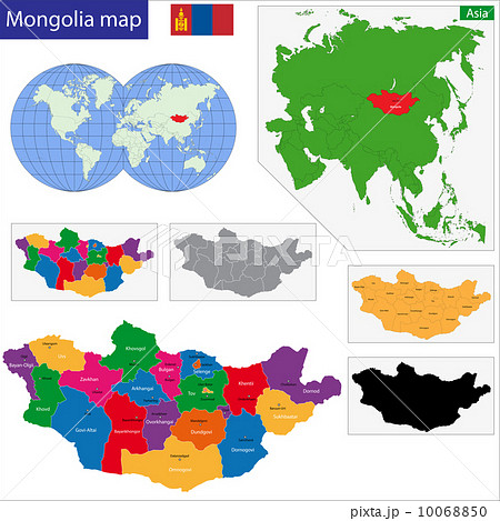 Mongolia map 10068850