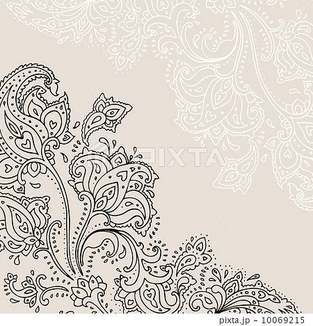 Hand Drawn Paisley ornament. 10069215