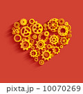 Heart as a mechanism made ​​of cogs and gears. 10070269