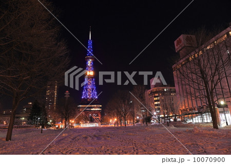 冬のさっぽろテレビ塔 冬のさっぽろテレビ塔 10070900