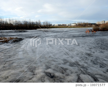 アイスランド　凍った公園 10071577