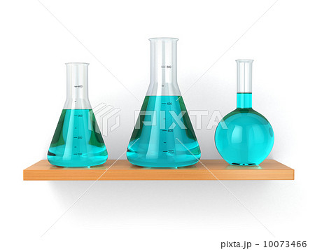 Chemical flasks on the shelf. Reagent in lab, Chemical flasks on the shelf. Reagent in lab, 10073466