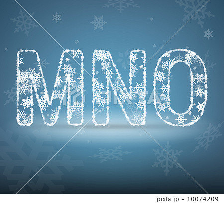 Letters made ​​from snowflakes 10074209