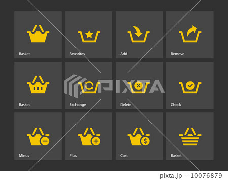 Shopping Basket icons. 10076879