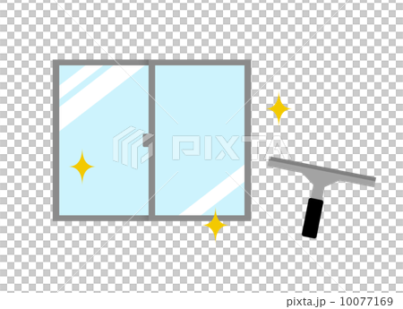 スクイージーで窓掃除 10077169