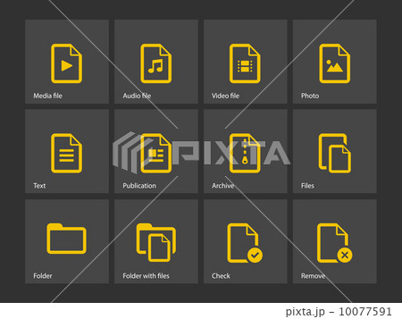 Set of Files icons. 10077591