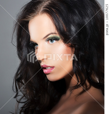 Fascination. Sophistication. Profile of Luxurious Lovely Brunette Fascination. Sophistication. Profile of Luxurious Lovely Brunette 10077625
