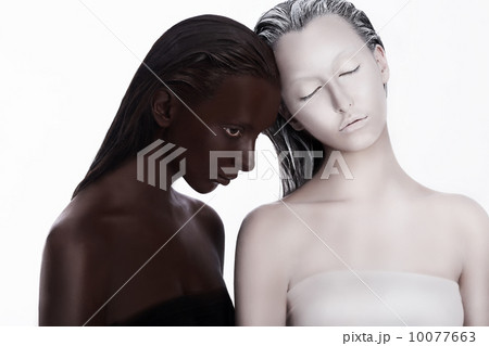 Multiracial Multicultural Concept. Ethnicity. Women Colored Brown and White. Devotion Multiracial Multicultural Concept. Ethnicity. Women Colored Brown and White. Devotion 10077663