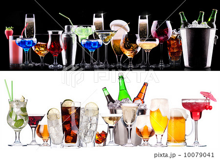 different alcohol drinks set different alcohol drinks set 10079041