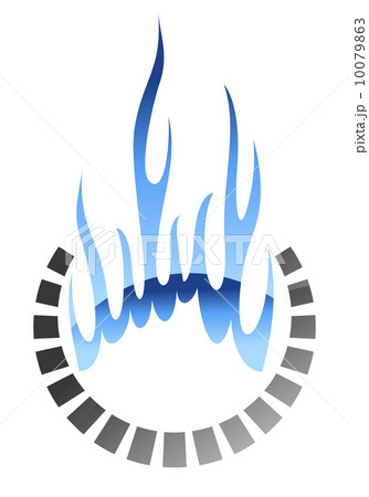 Burning methane gas 10079863