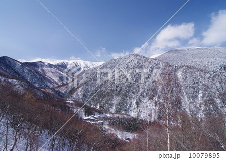 白骨温泉と乗鞍岳 10079895