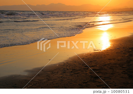 海と夕日2 10080531