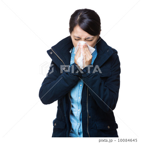 Woman sneeze 10084645