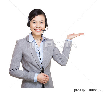 Customer service representative present something 10084826