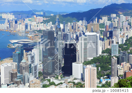 Hong Kong commercial district 10085415