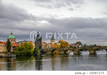 View on Charles Bridge in Prague View on Charles Bridge in Prague 10087275