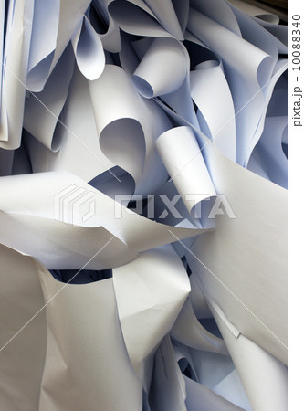 heap of white crumpled paper 10088340