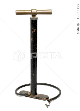 old soviet air pump isolated on white 10088495