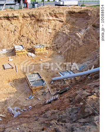 Construction of an industrial building foundation pit Construction of an industrial building foundation pit 10088654